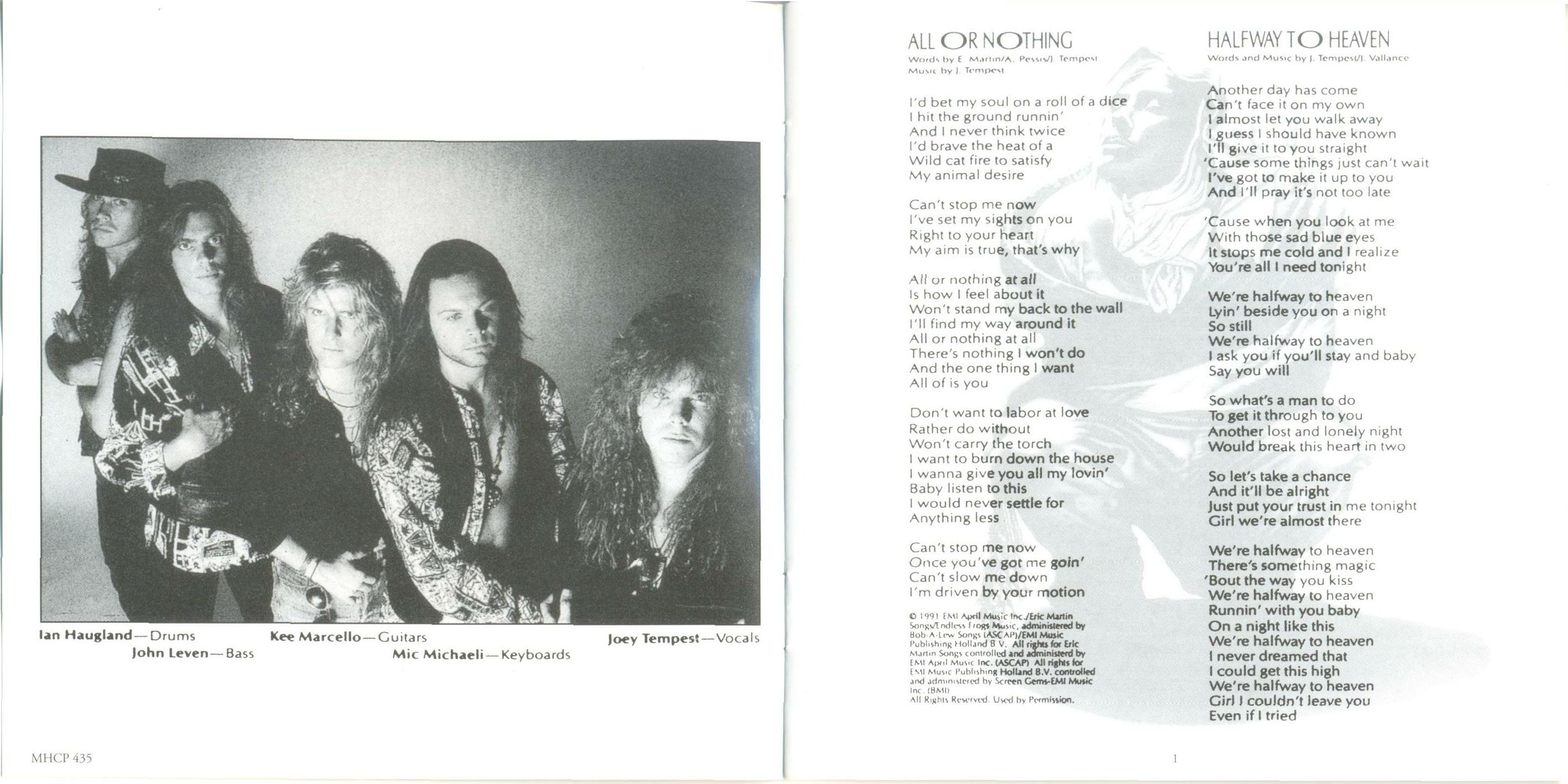 Europe  Prisoners In Paradise : Booklet 2 JPN